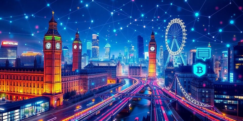 Digital landscape of blockchain innovation in the UK.