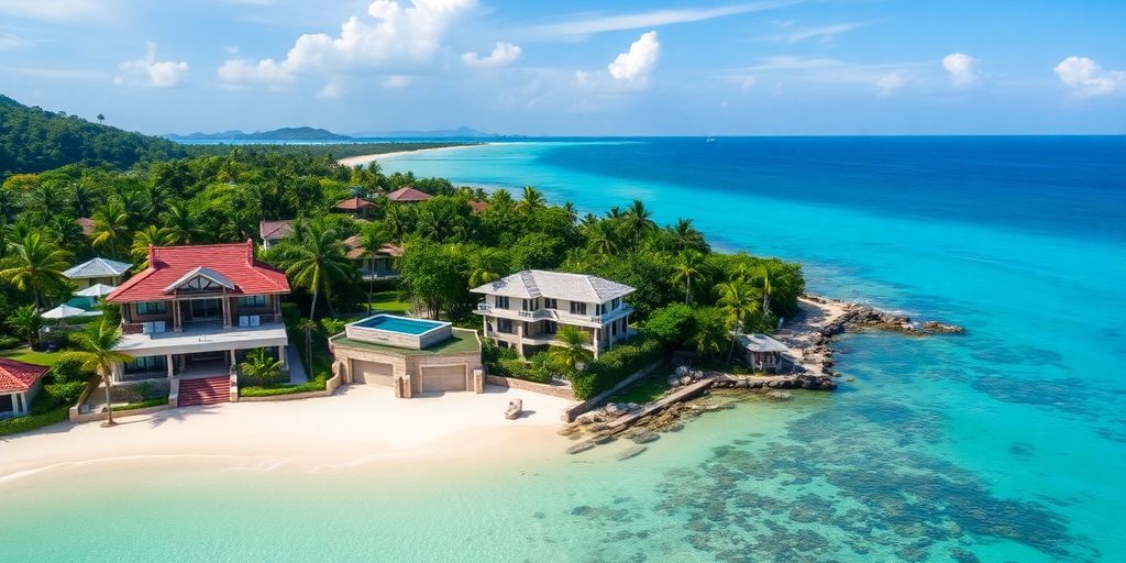 Luxury villas and beaches in Samui, Thailand.