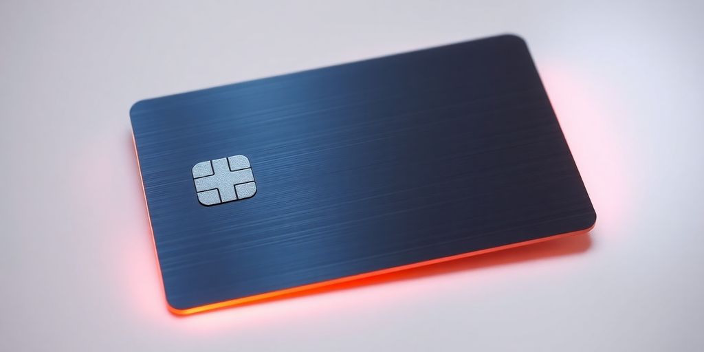 Cartão PicPay moderno com chip e símbolo de pagamento sem contato.