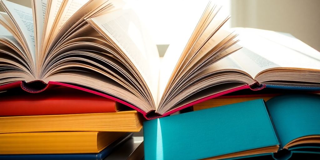 Stack of popular life hack books.