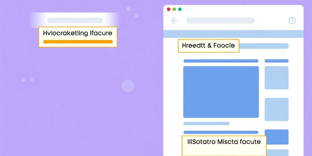 Illustrative image of web page meta tags and schema markup.