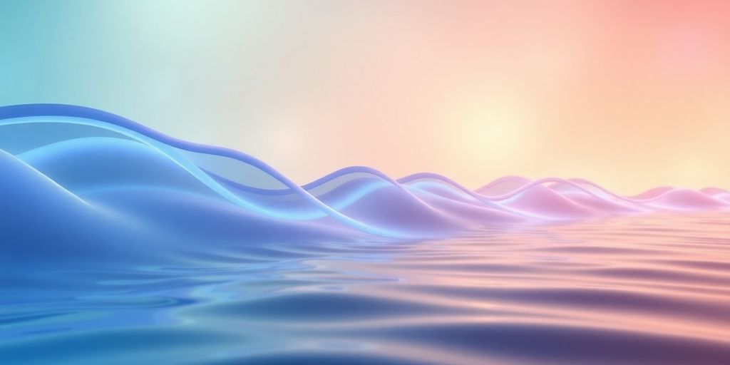 Calm sound waves in a tranquil environment.