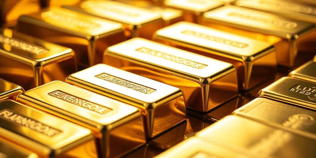 Lingots d'or de différentes tailles