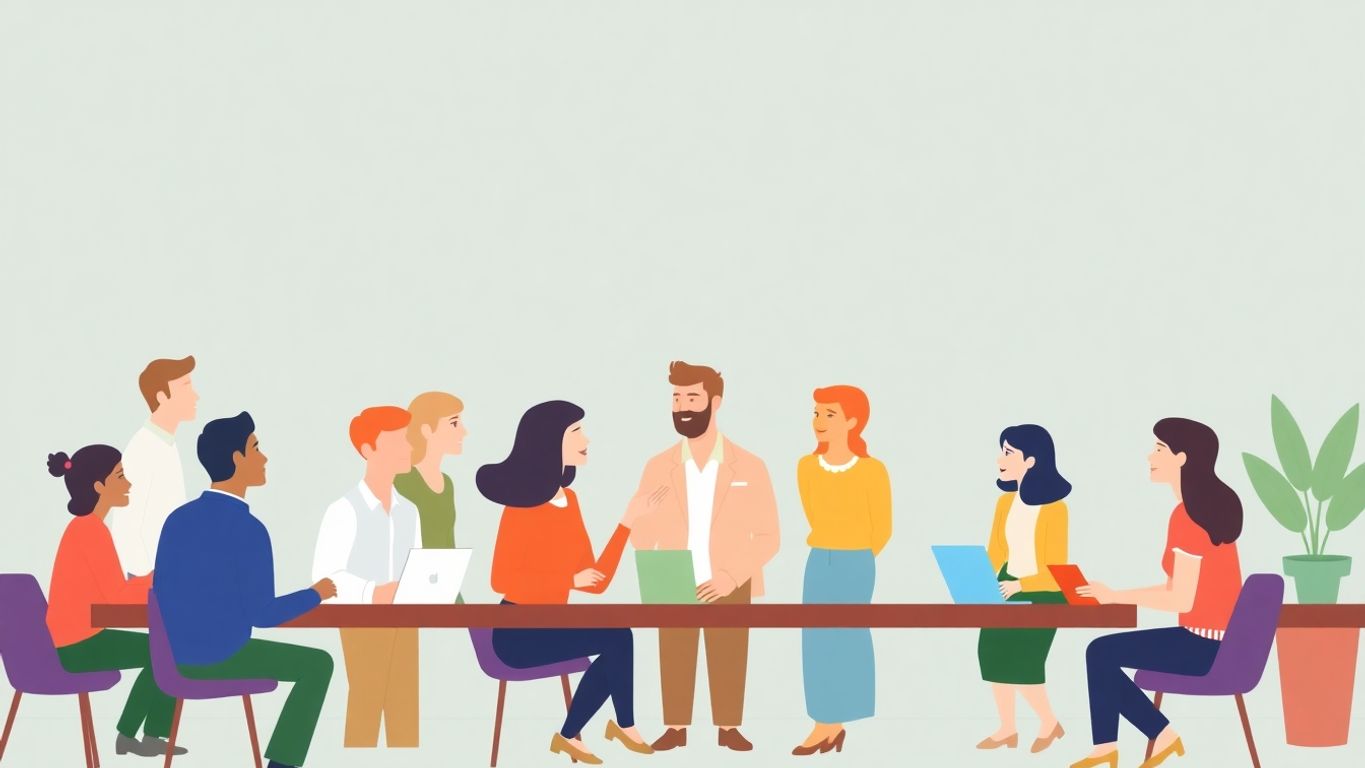 Mennesker bygger relasjoner og lojalitet i et vennlig miljø.