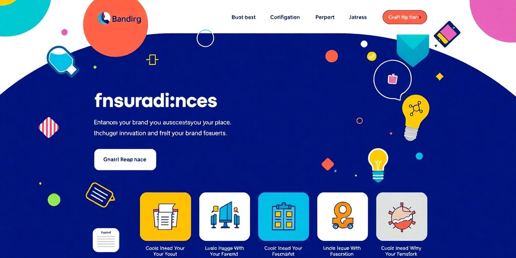 Colorful branding templates with creative design elements.