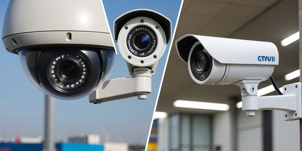 Old analogue CCTV camera vs modern IP camera