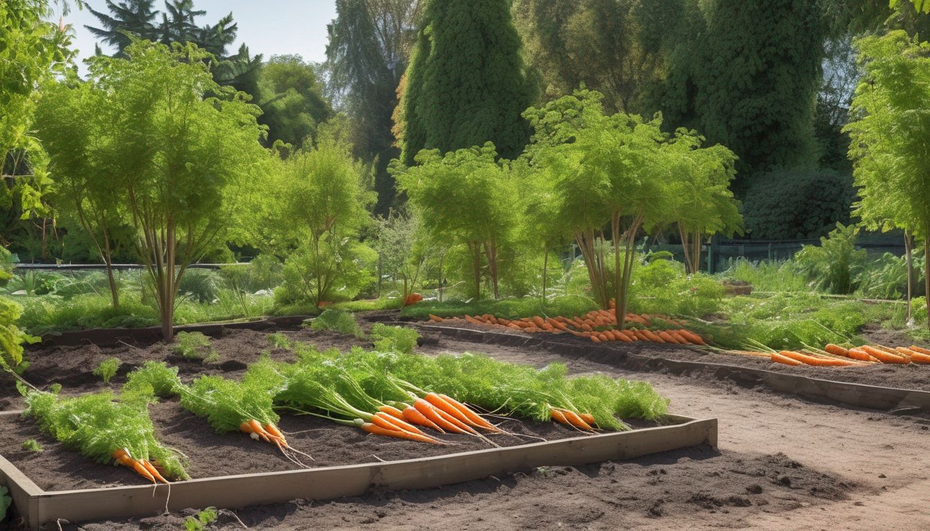 carrots in a communal garden