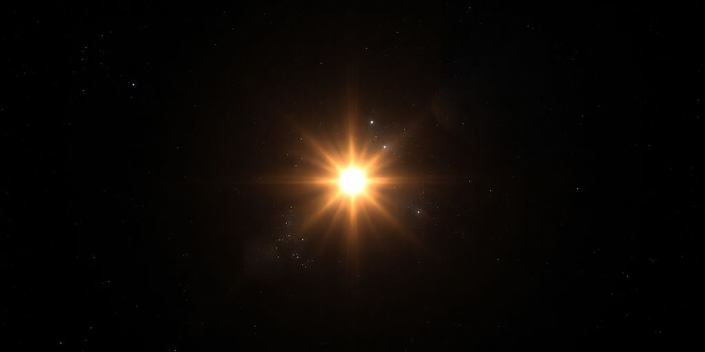Image d'une étoile distante dans l'espace.