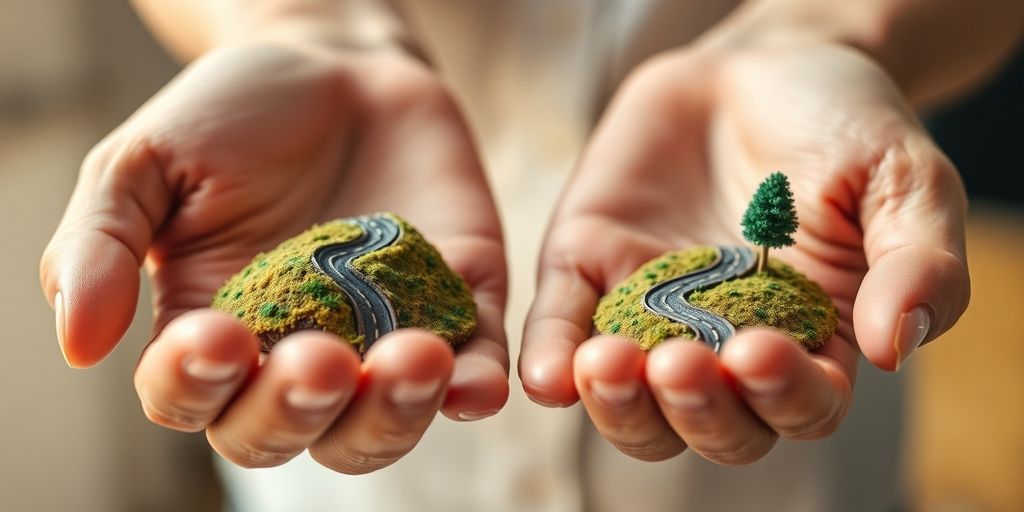 Person confidently choosing between investment options.