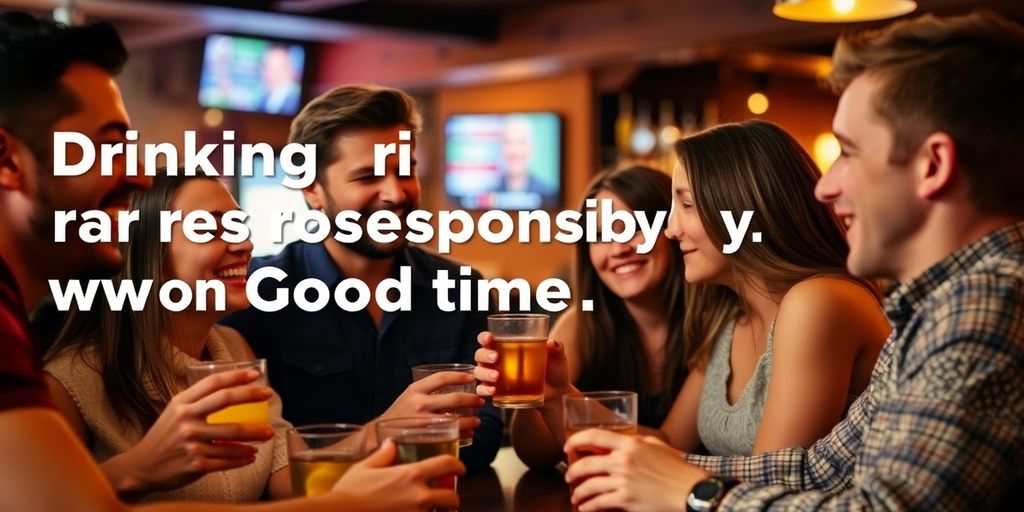 Friends laughing and enjoying drinks at a social gathering.