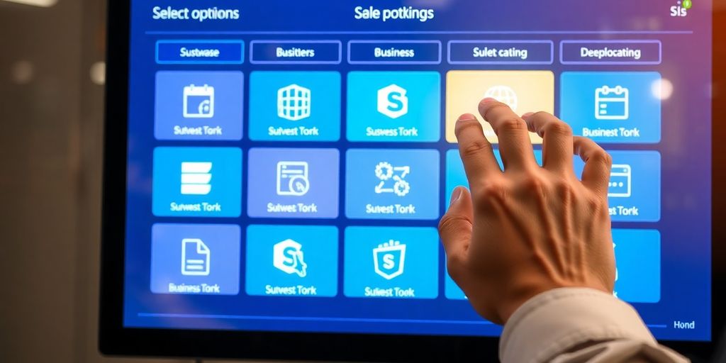 User selecting an ecommerce platform.