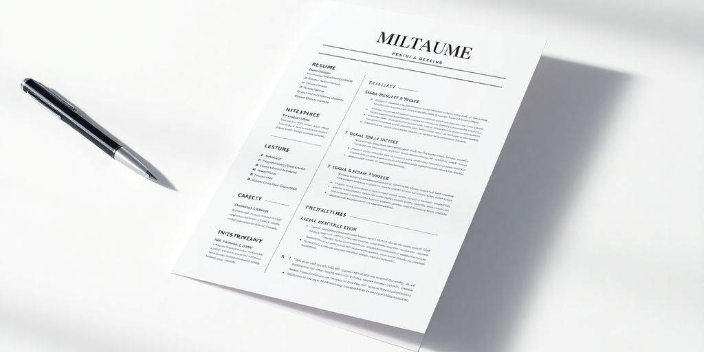 Elegant resume formats on a clean background.