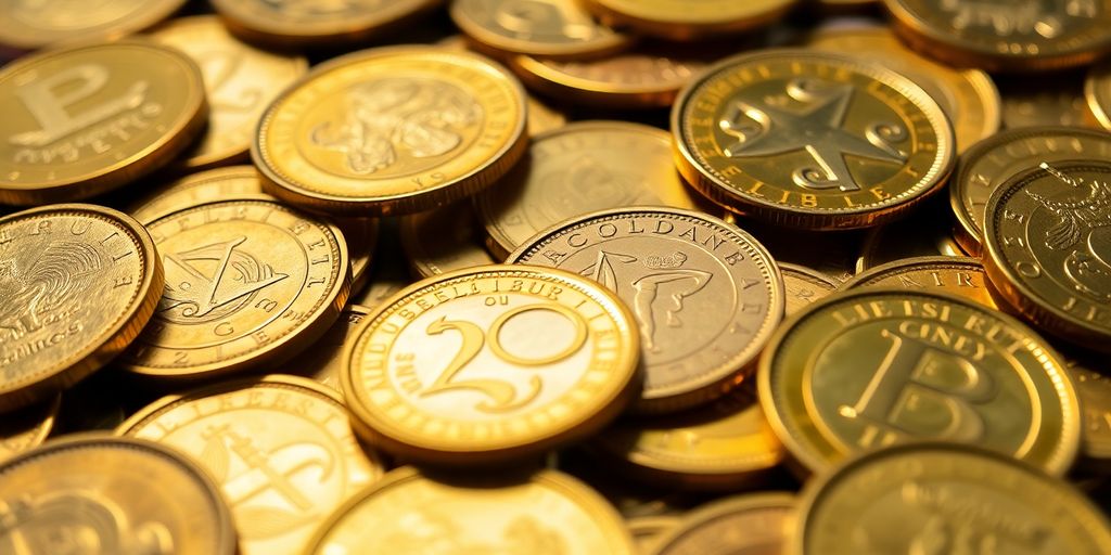 Pièces d'or de Florins et de Francs