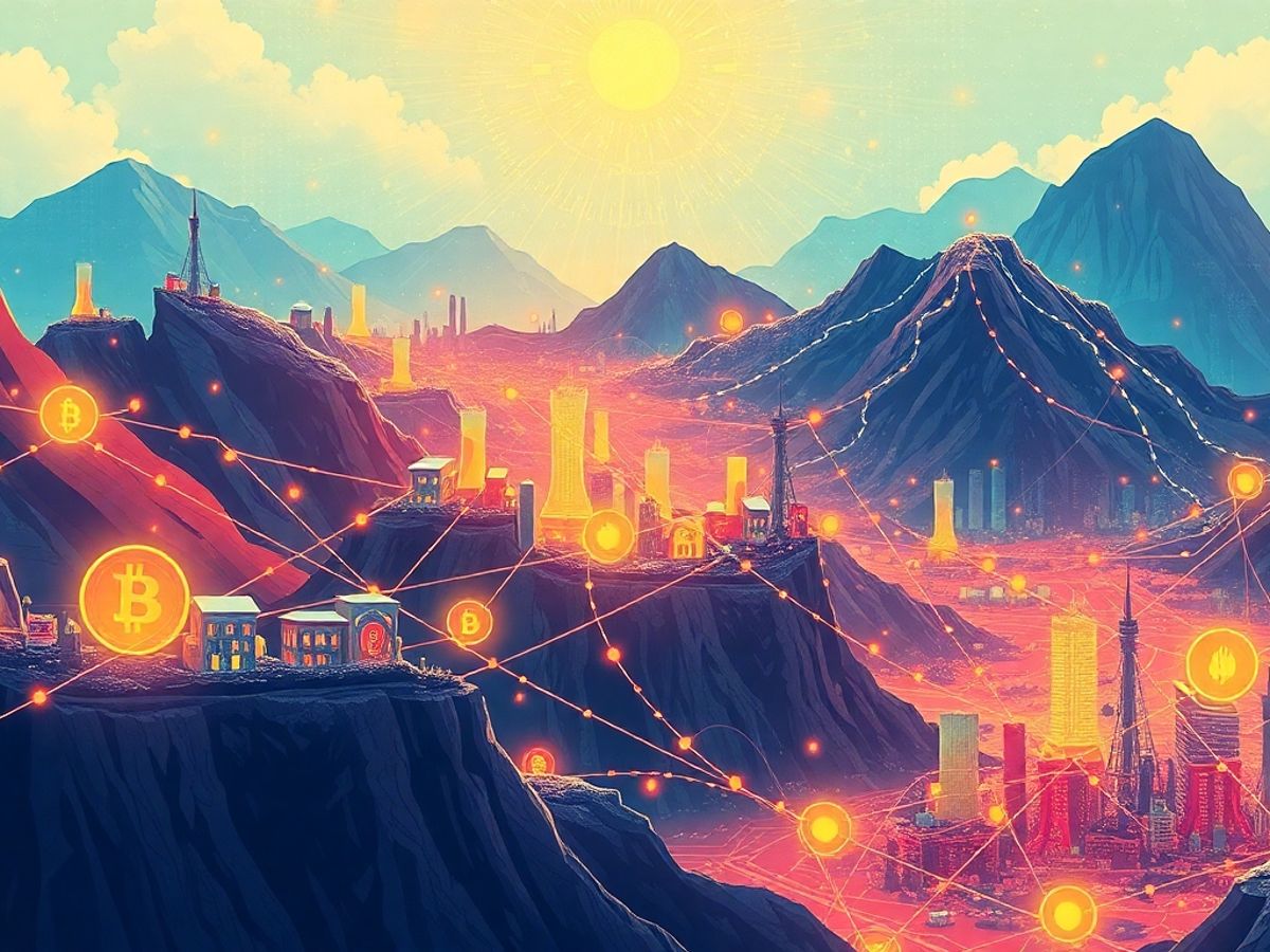 Illustrative representation of digital finance and cryptocurrency markets.