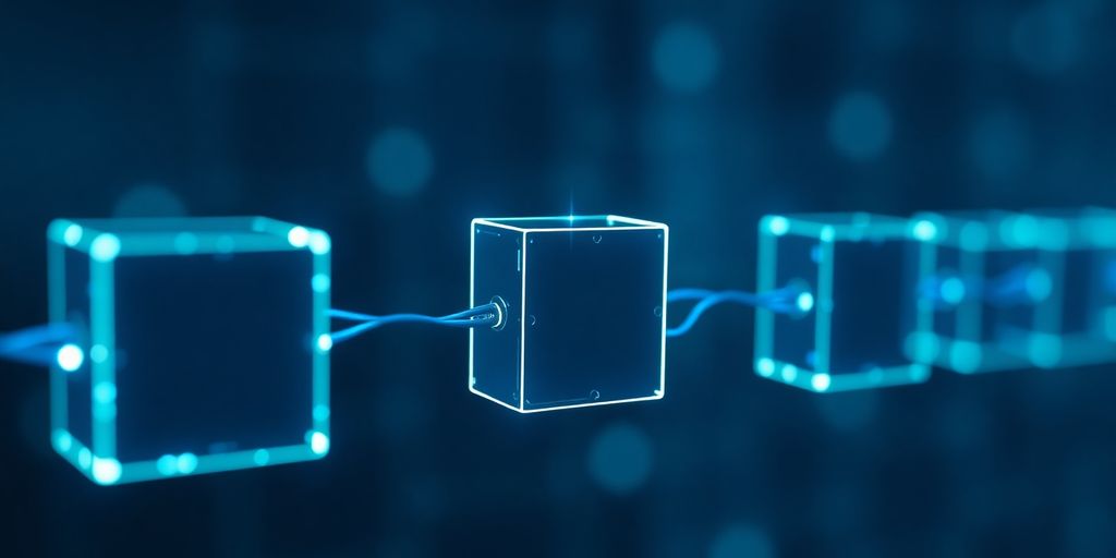 Blockchain network connections.