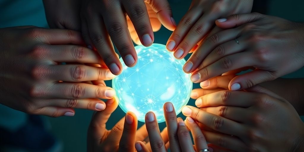 Programador e não-programador colaborando com IA