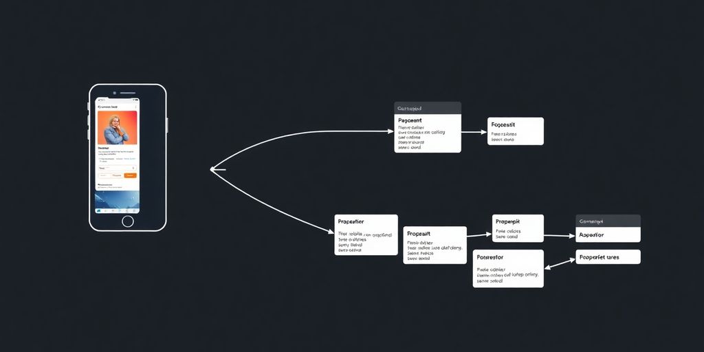 Diagram of app screenshot converting to code