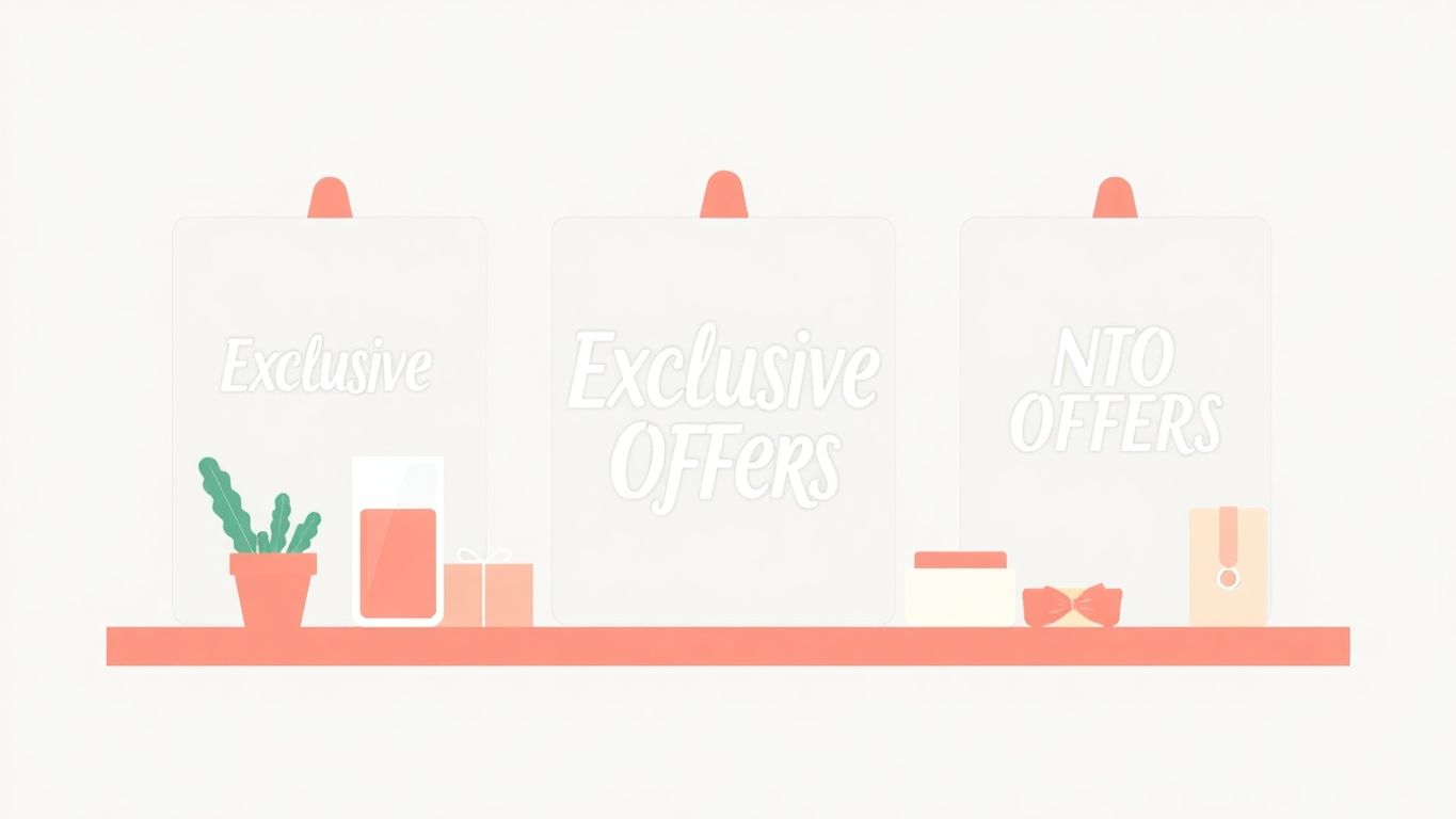 Illustrasjon av eksklusive tilbud for små bedrifter.