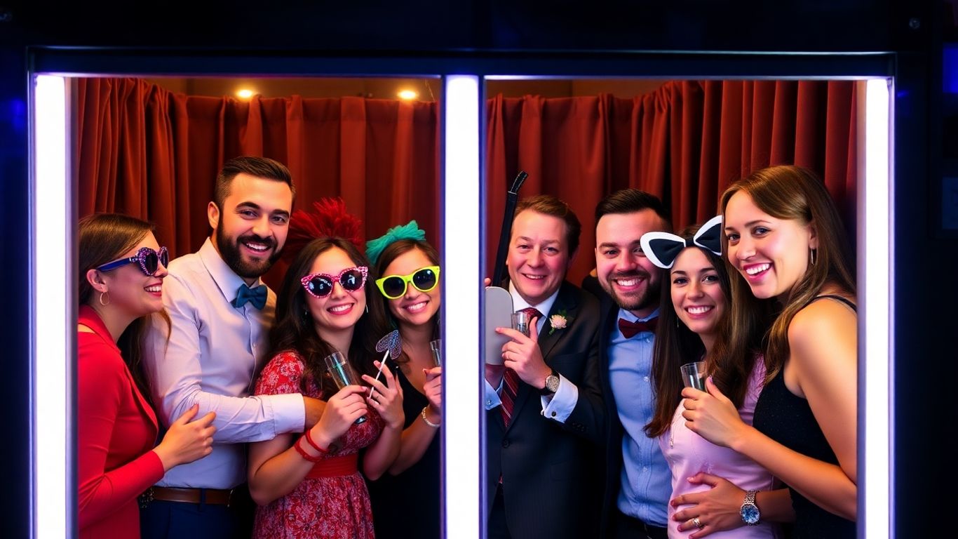 Photomaton professionnel lors d'un événement d'entreprise