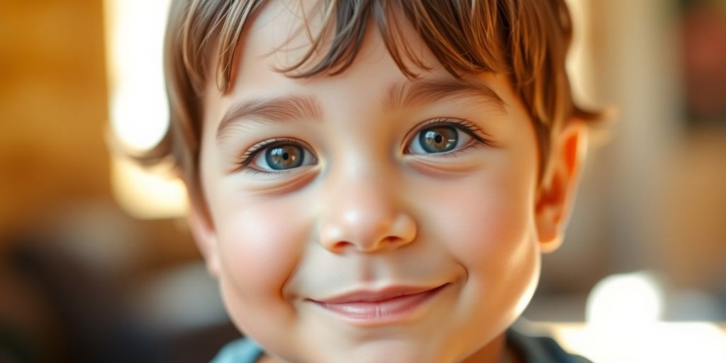 Child speaking confidently, looking empowered.