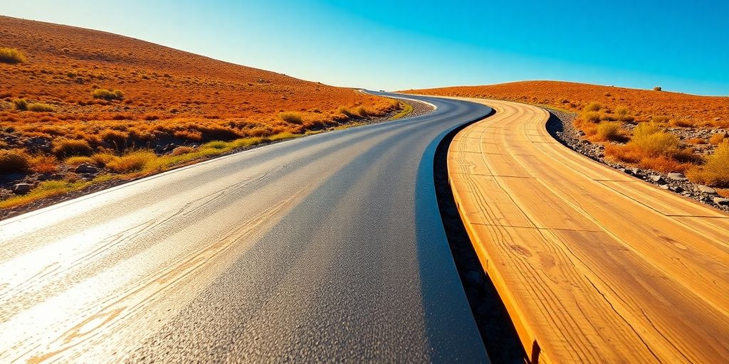 Two distinct paths converging.