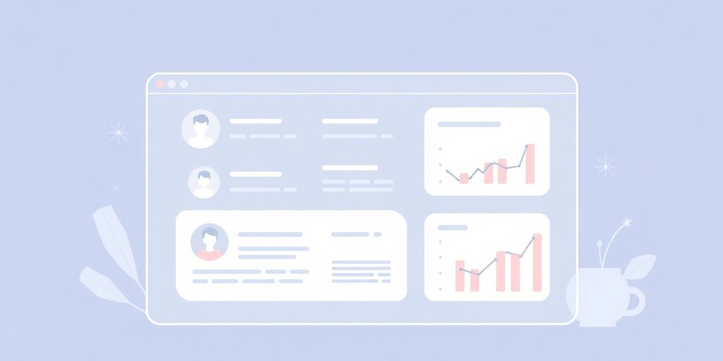 Minimalist illustration of an AI-powered feedback platform.