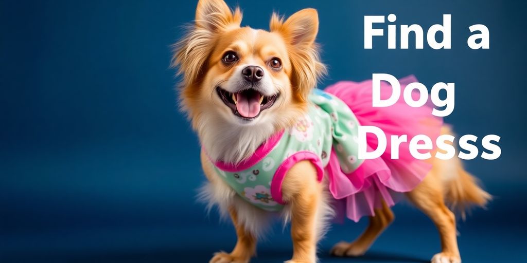 Adorable dog wearing a stylish and comfortable dress.