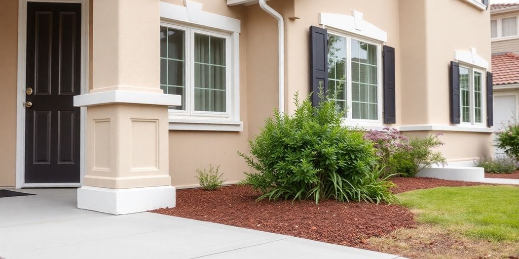 Well-maintained house with a neat garden.