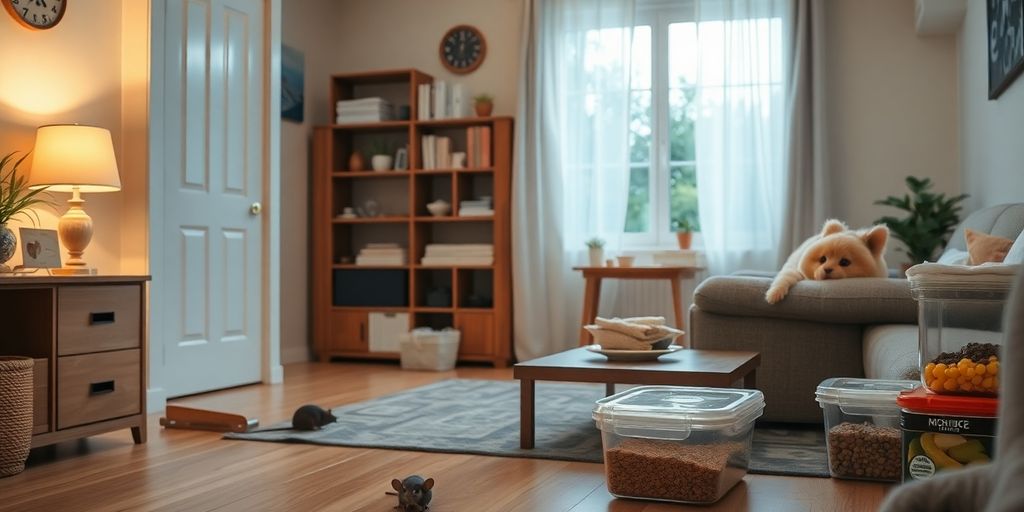 Casa curata, fara soareci, masuri de prevenire vizibile.