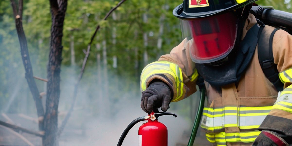 שימוש במטף כיבוי אש