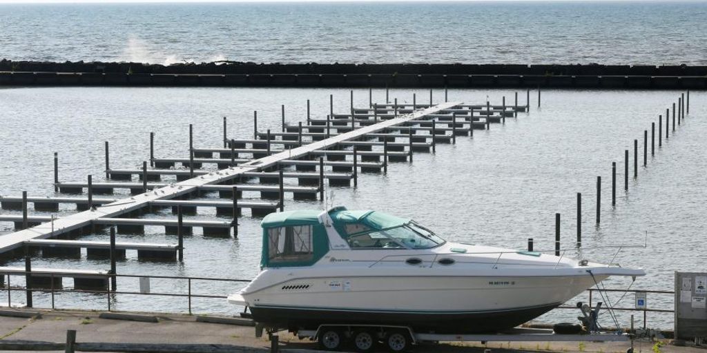 fishing boat on Lake Erie