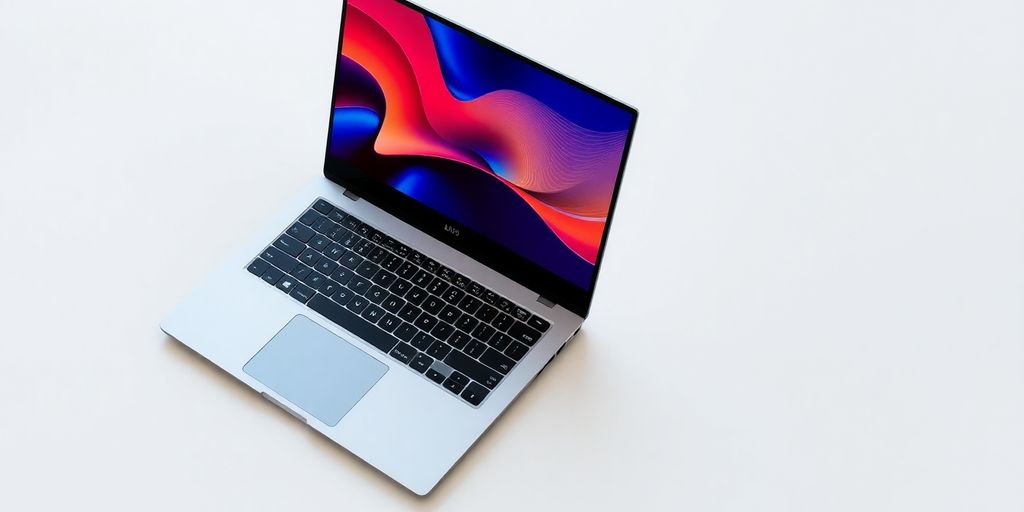 صورة لجهاز HP OmniBook X بتصميم عصري.