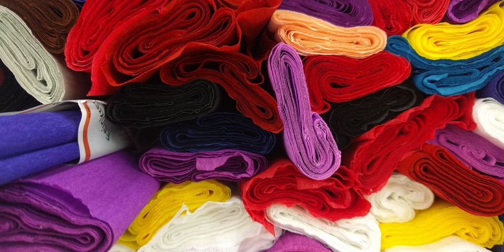 colorful fabrics in a Mexican market during spring