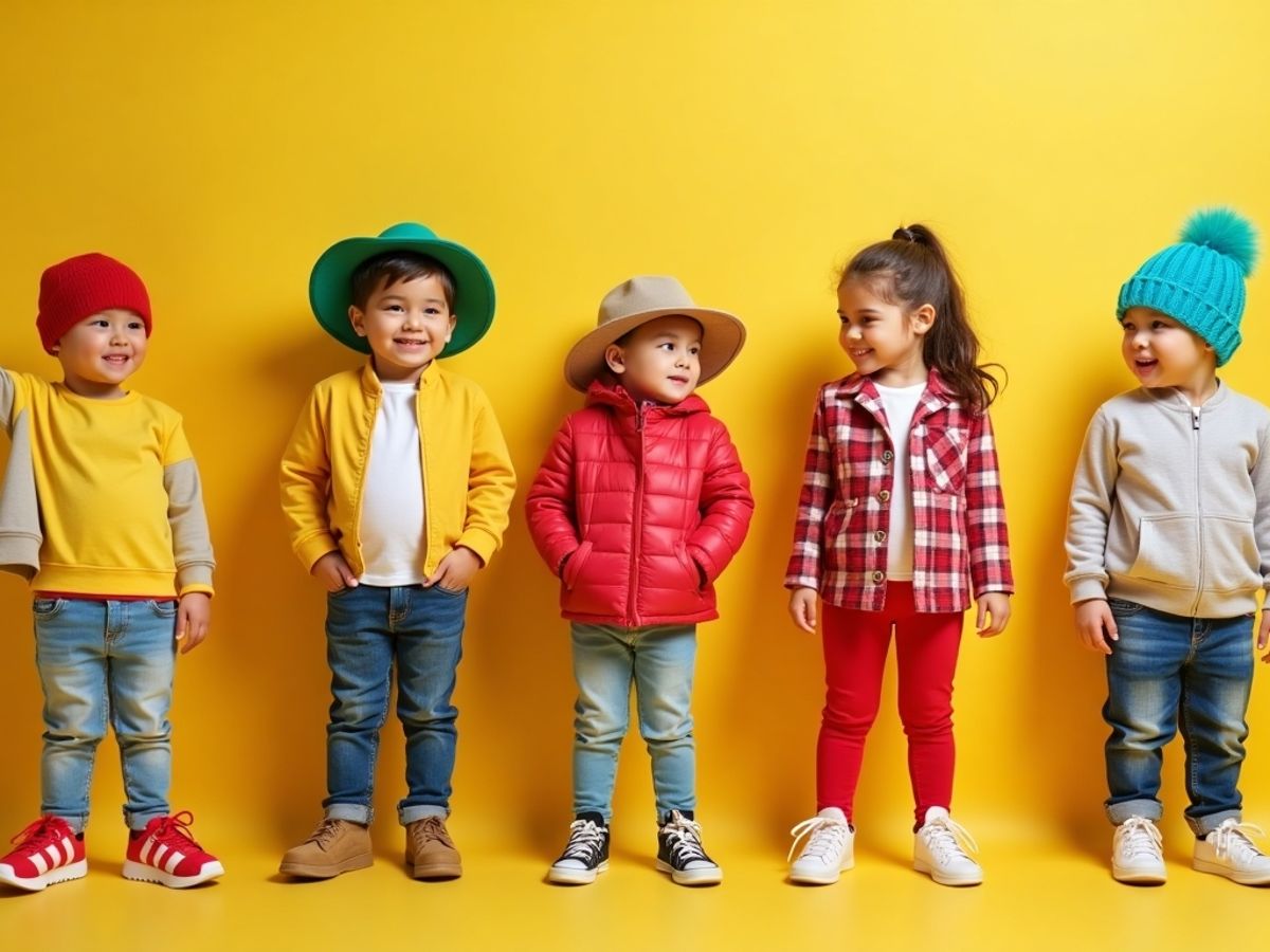 Moda pentru copii cu accesorii colorate si stilate.