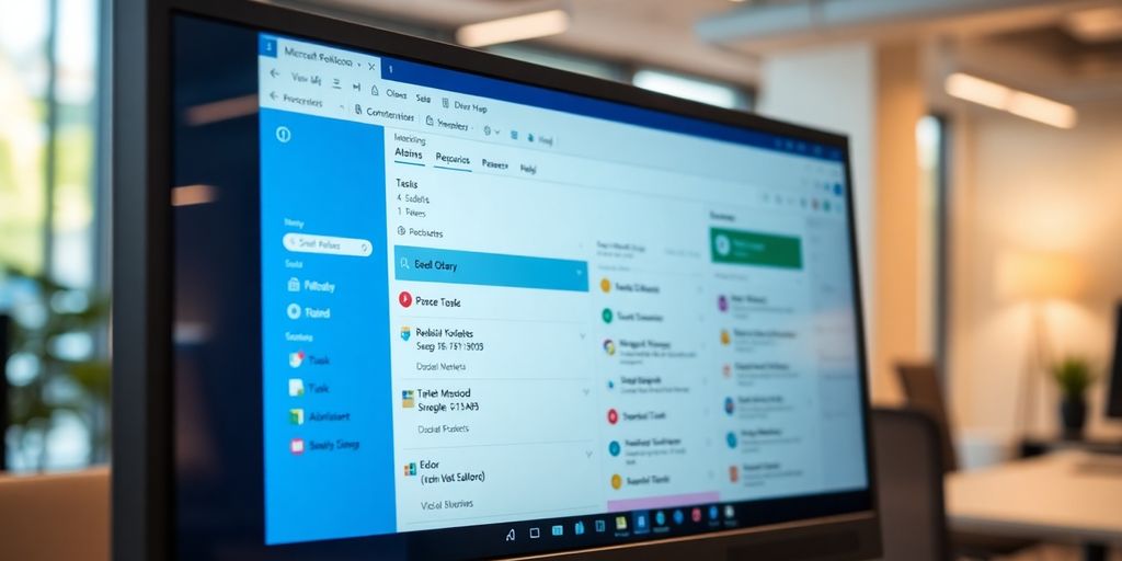Bild eines Computerbildschirms mit Microsoft To Do Aufgaben.