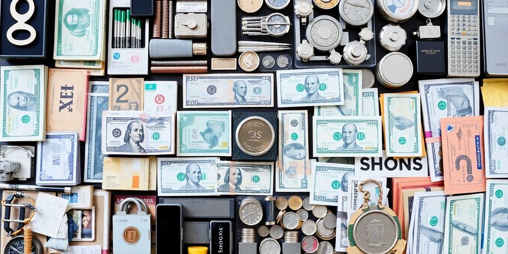 Financial instruments arranged in categories.