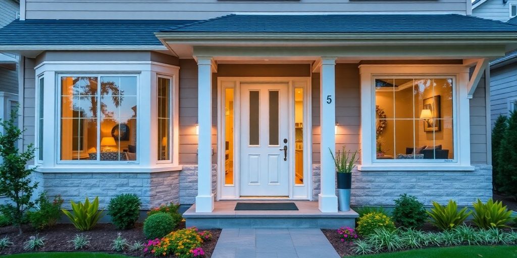 Modern windows and doors enhance home curb appeal.