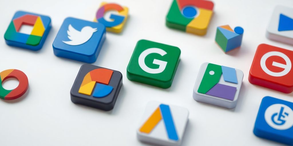 G Suite icons and productivity tools.