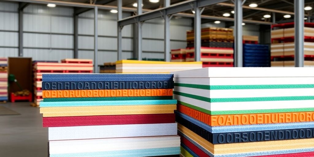 PU sandwich panels in a cold storage facility.