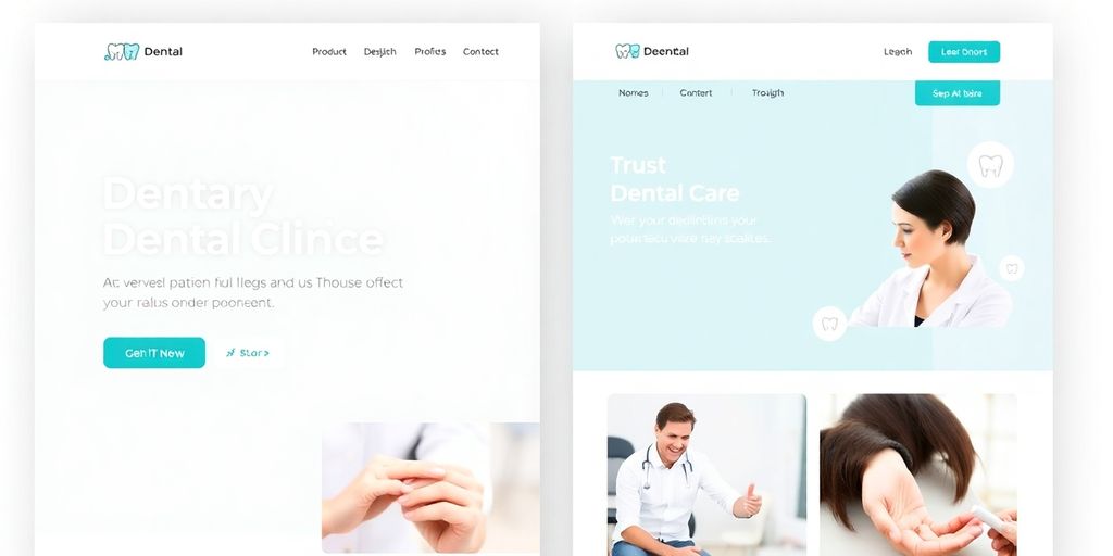 Modèle de site internet pour dentiste moderne et attrayant.