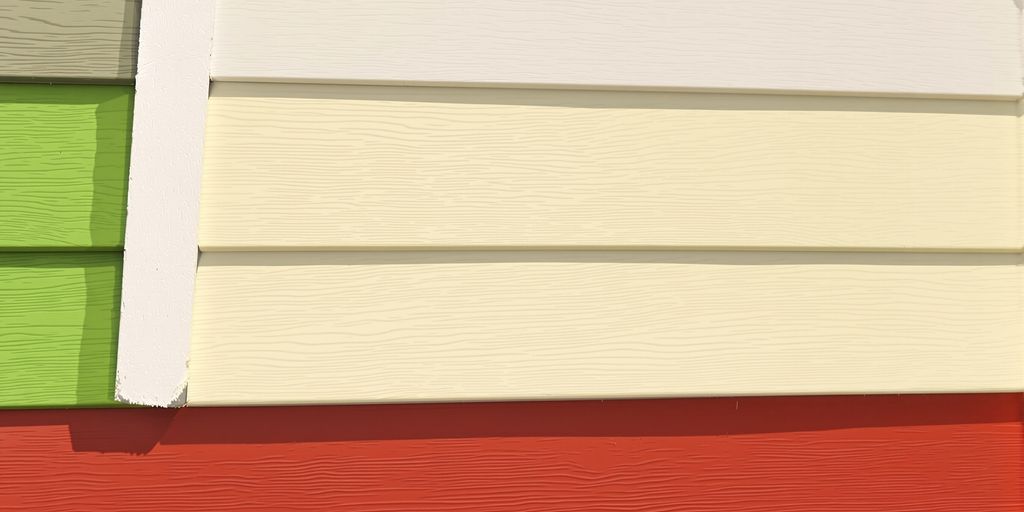 Close-up of weathered house exterior wall.