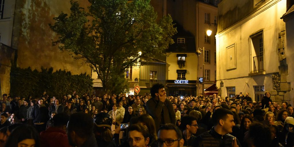 people gathered in on area