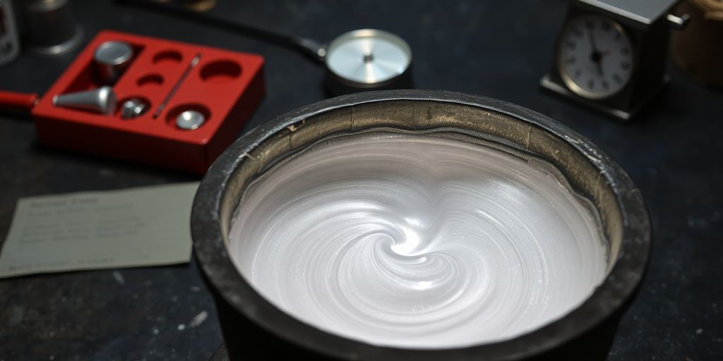 Argent fondu et outils de test