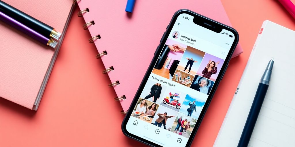 Imagem de um feed do Instagram bem organizado.