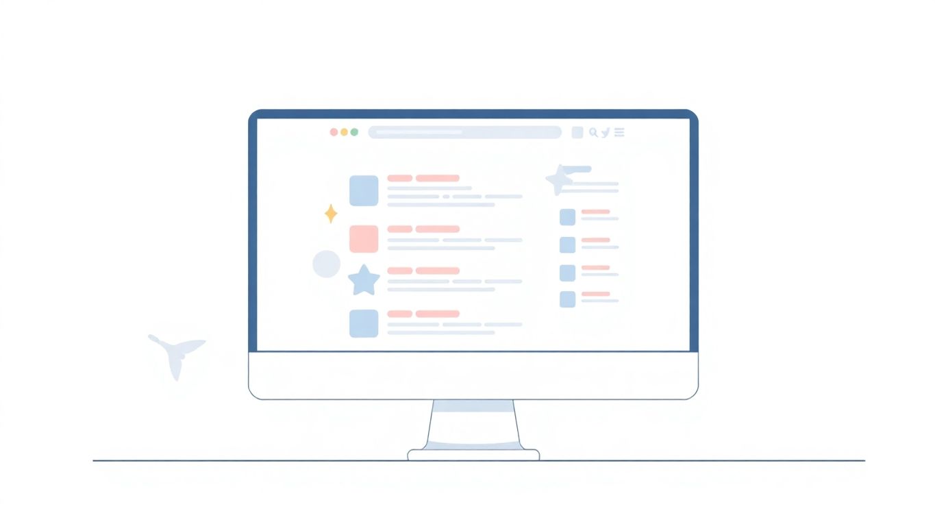 Illustrasjon av oppdatering av nettsider