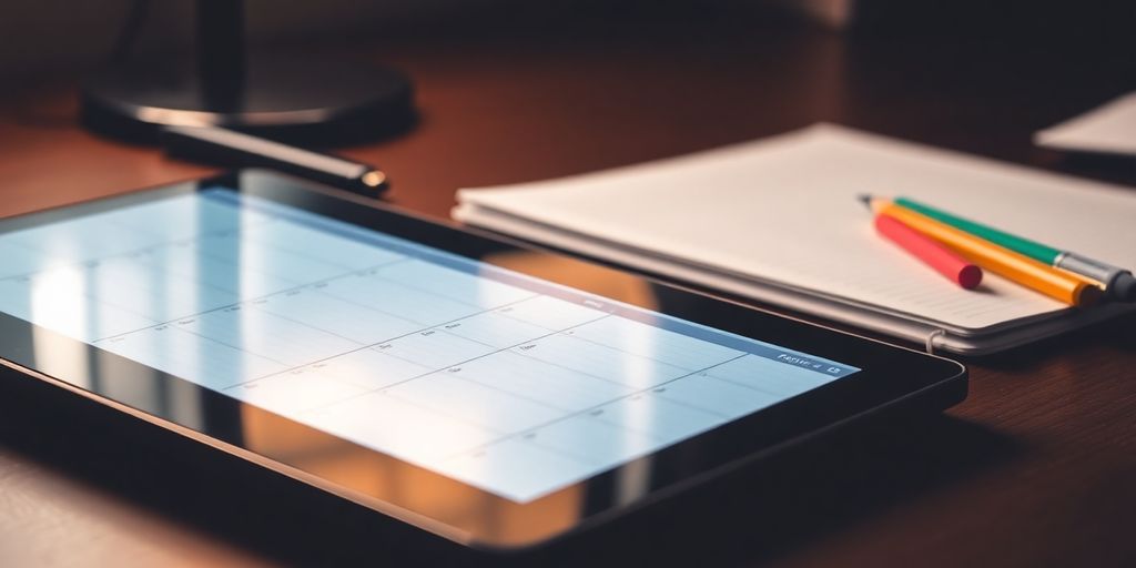 Digital vs. Paper Planners: Choosing the Best Tool for Your Productivity Needs 2 Digital and paper planners side by side on a desk.