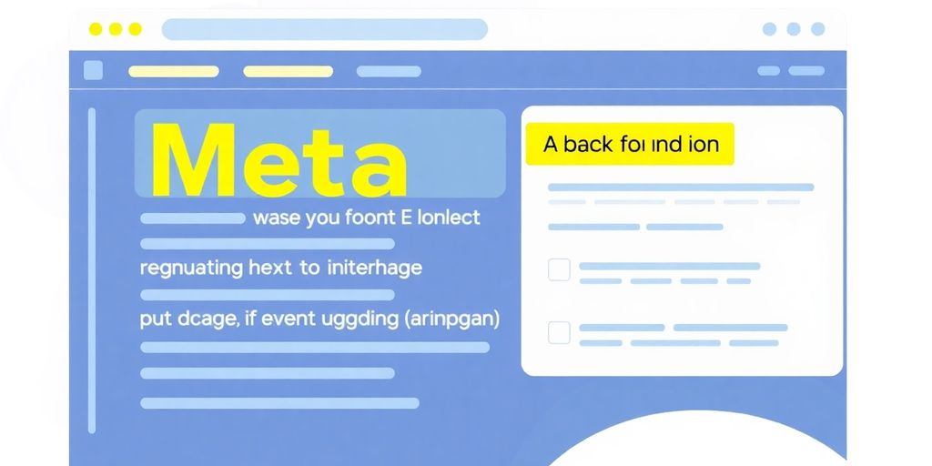 Modern web interface featuring highlighted meta tags.