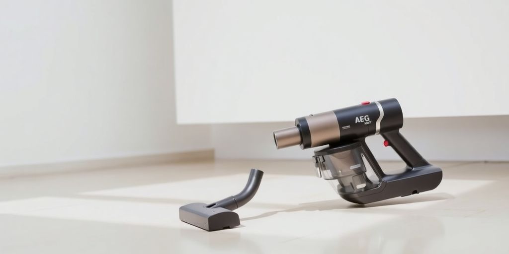 AEG QX7 Staubsauger auf einem hellen Boden