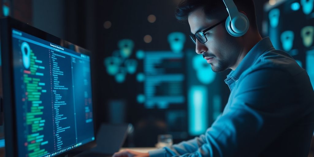 Cybersecurity expert working on cryptocurrency recovery.