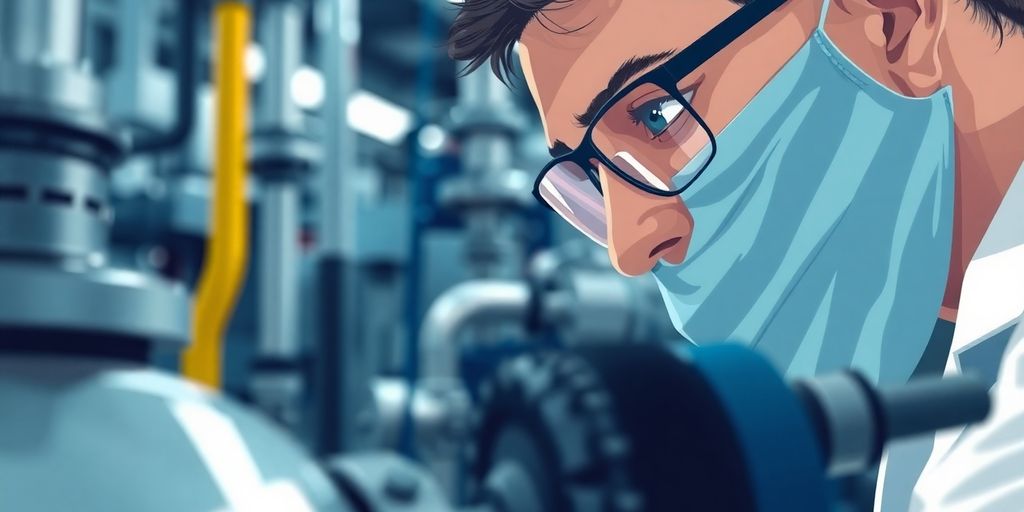 Illustrative image of process engineer at work.